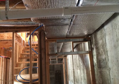 Duct work installed for new HVAC system